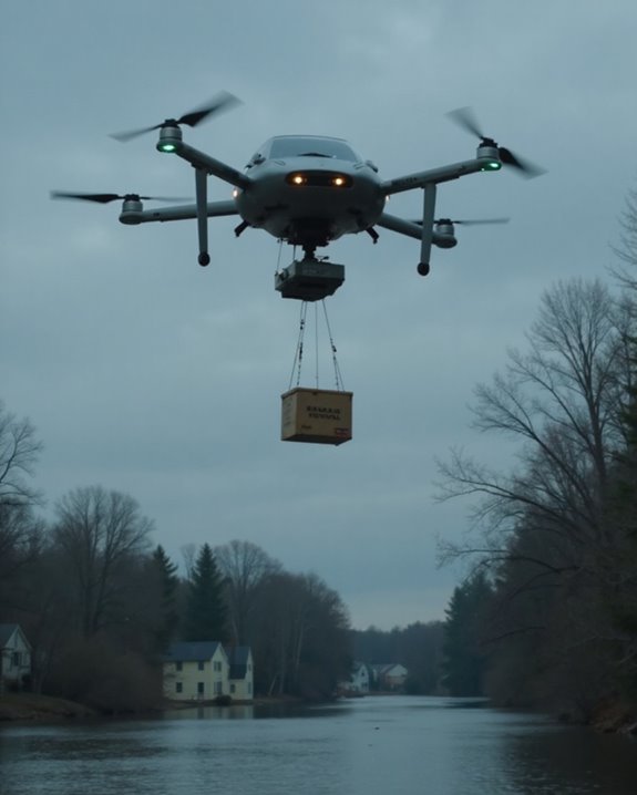 car sized drones aid disasters