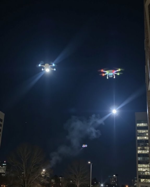 drone night light factors