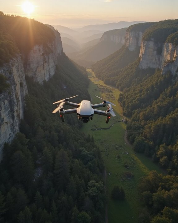 golden hour cinematic drone shots