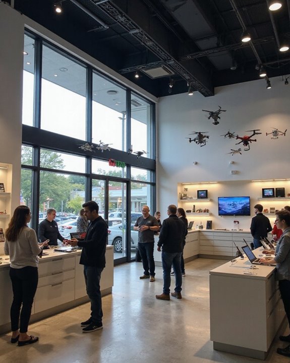 hands on drone store experiences