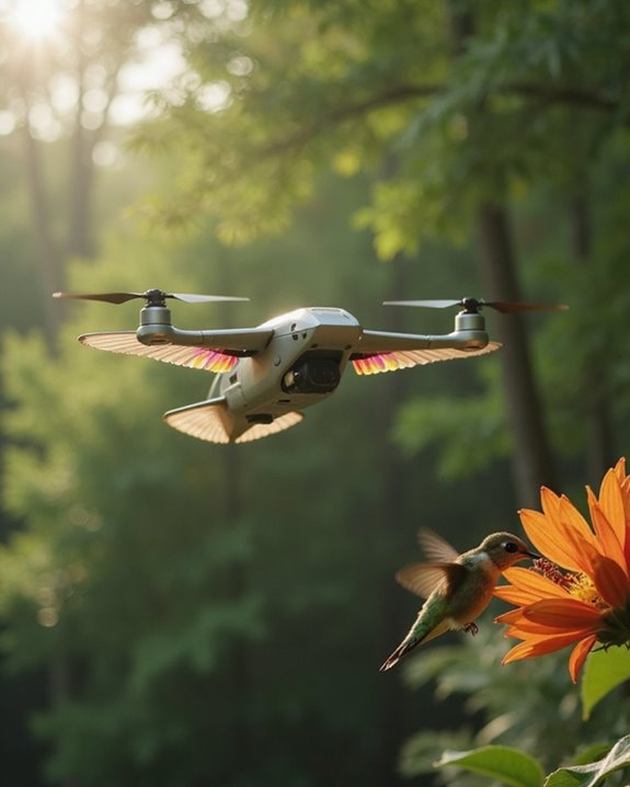hummingbirds inspire agile drones