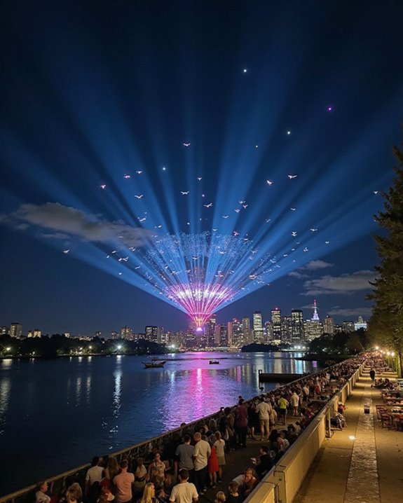 iconic venues illuminated displays