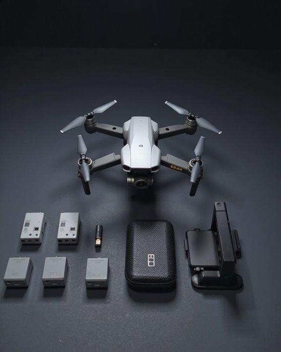 portable obstacle avoiding 4k drone