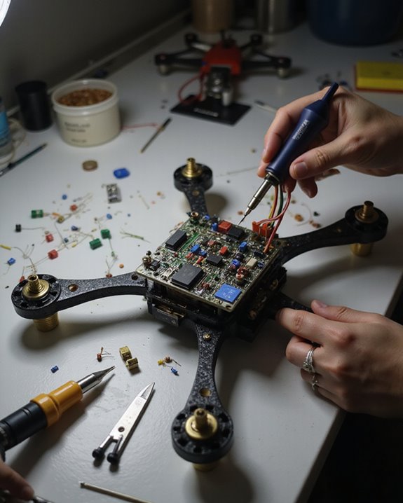 secure drone electrical setup