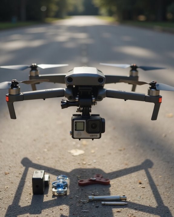 secure gopro drone mounts