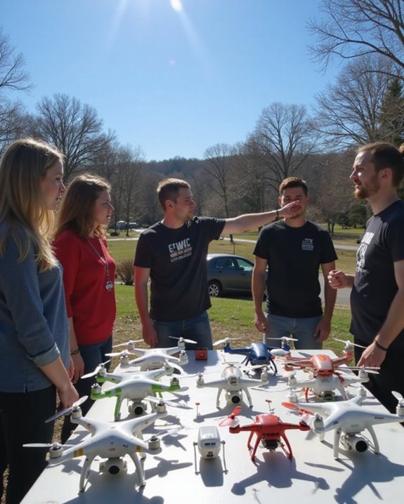 selecting first drone factors