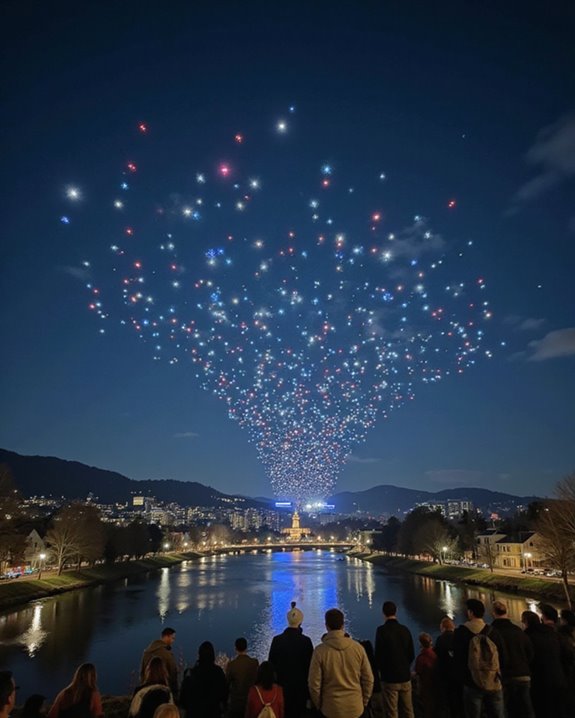 sky high drone spectacle