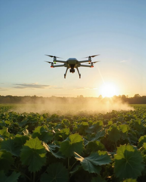 targeted drone spraying efficiency