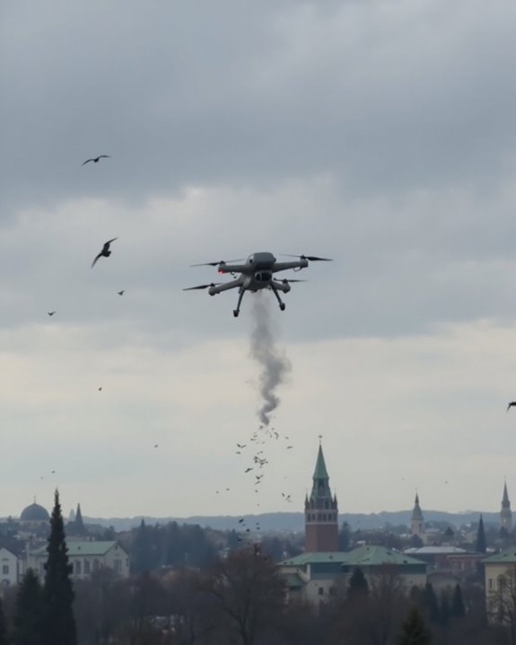 ukrainian drones ground flights